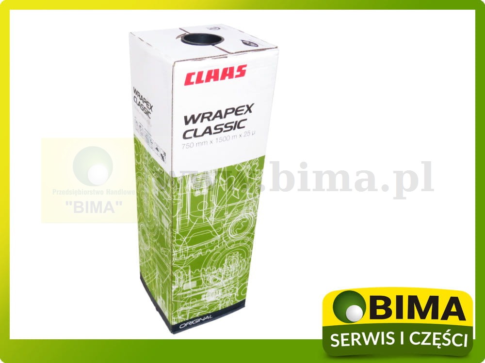 FOLIA DO SIANOKISZONKI CLAAS WRAPEX CLASSIC 750 MM X 1500 M X 25 folia-do-sianokiszonki-claas-wrapex-classic-750-mm-x-1500-m-x-25