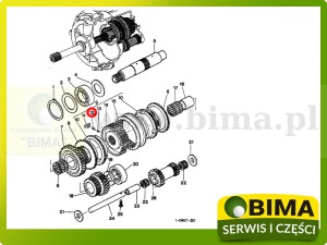 KULKA SYNCHRONIZATORA MASSEY FERGUSON 3386520M1