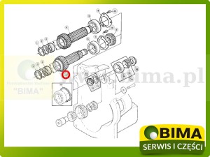 WAŁEK Z32/16 55mm JOHN DEERE AL60017