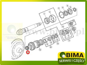 ŁOŻYSKO IGIEŁKOWE JOHN DEERE JD10543 