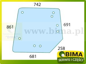 SZYBA TYLNA MASSEY FERGUSON