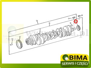 KOŁO ZĘBATE WAŁU Z23 JOHN DEERE R105488