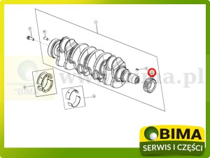 KOŁO ZĘBATE WAŁU Z37 JOHN DEERE R120631