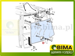 SZYBA PRZEDNIA STAŁA JOHN DEERE L216542