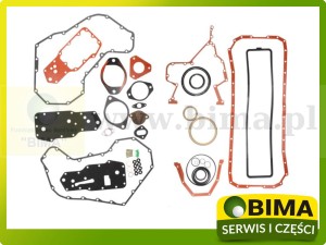 ZESTAW USZCZELEK DOŁU SILNIKA CASE