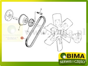 PASEK KLINOWY JOHN DEERE