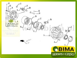 ZAŚLEPKA PIASTY PRZEDNIEGO NAPĘDU RENAULT CLAAS 7700654304