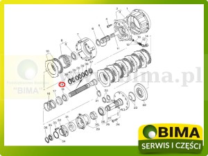 WAŁEK SPRZĘGŁA MOKREGO MASSEY FERGUSON 3712816M12