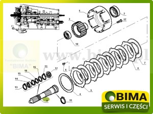 WAŁEK SPRZĘGŁOWY SPRZĘGŁA MOKREGO RENAULT CLAAS ARES 6005025104