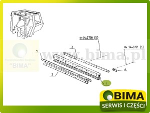 ZAWIAS SZYBY TYLNEJ RENAULT CLAAS 7700005586