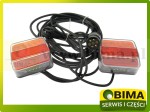 ZESTAW LAMP TYLNYCH LED 12V/24V NA MAGNES PRZYCZEPA KOMBAJN MASZYNY ROLNICZE BUDOWLANE