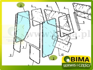 SZYBA DRZWI LEWE PRAWE RENAULT