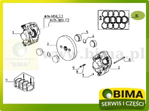 ZESTAW PIERŚCIENI USZCZELNIAJACYCH HAMULCA RENAULT 6005010935 6005000972