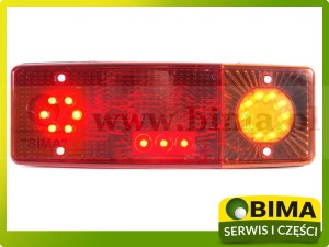 LAMPA ZESPOLONA TYLNA LED PRAWA DO CIĄGNIKA PRZYCZEPY 