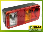 LAMPA TYLNA PRZYCZEPY NACZEPY LAWETY MASZYNY ROLNICZE BUDOWLANE BEZ OŚWIETLENIA TABLICY REJESTRACYJNEJ 