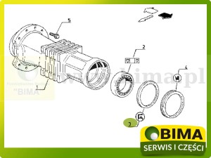 USZCZELNIACZ PIERŚCIEŃ USZCZELNIAJĄCY TYLNEJ PÓŁOSI RENAULT CLAAS 7700038629