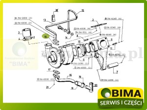 USZCZELKA TURBOSPRĘŻARKI RENAULT 7701020470