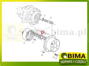 SATELITA PRZEDNIEJ OSI Z35 JOHN DEERE