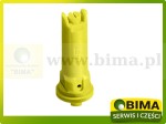Dysza, rozpylacz płaskostrumieniowy INJET-SYNTAL  żółty