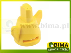 Dysza, rozpylacz szczelinowy QUINTASTREAM z 5 otworami żółty