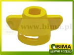 Pokrywa dyszy, kryza Hardi Snap-fit SW8,SW11 żółta