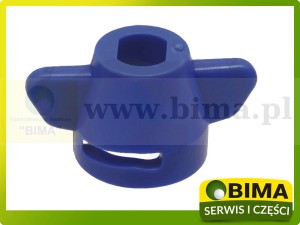 Pokrywa dyszy, kryza Hardi Snap-fit SW8 SW11 niebieska