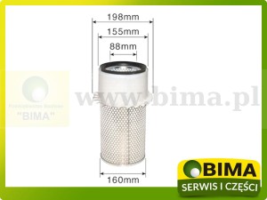 FILTR POWIETRZA ZEWNĘTRZNY CASE IH NEW HOLLAND 3125342R2