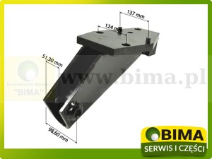 MOCOWANIE WSPORNIK UCHWYT STABILIZATORA CASE IH LEWY 1533545C2