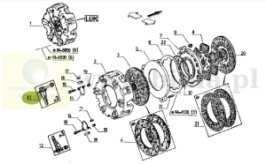 ZESTAW NAPRAWCZY SPRZĘGŁA(ŁAPKI) PIERWSZEGO STOPNIA RENAULT