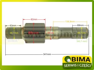 PÓŁOŚ TYLNA RENAULT CLAAS 7700667501