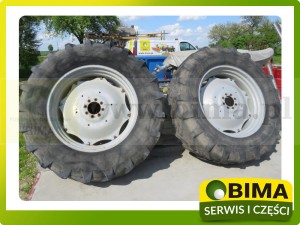 KOMPLET UŻYWANYCH TYLNYCH DO MASSEY FERGUSON 3070 3080 FELGI + OPONY 18.4 R38