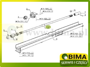 WAŁ PRZEDNIEGO NAPĘDU RENAULT-CLAAS ARES