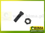 ŚRUBA STOŻKOWA DWUSTRONNIE ŚCIĘTA M12X38 MM Z NAKRĘTKĄ