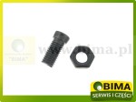 ŚRUBA STOŻKOWA JEDNOSTRONNIE ŚCIĘTA M14X34 MM Z NAKRĘTKĄ