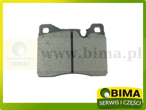 ZESTAW KLOCKÓW OKŁADZIN HAMULCOWYCH BEZ CZUJNIKA