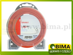 ŻYŁKA KOSY WERSJA GWIAZDA (5-KĄTNA) Ø1,6MM DŁ 15M PRO CUT