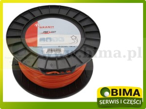 ŻYŁKA KOSY WERSJA GWIAZDA (5-KĄTNA) Ø2,4MM DŁ 180M PRO CUT
