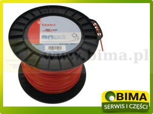 ŻYŁKA KOSY WERSJA GWIAZDA (5-KĄTNA) Ø2,7MM DŁ 205M PRO CUT