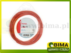 ŻYŁKA KOSY WERSJA 4-KĄTNA Ø1,3MM DŁ 15M PRO CUT