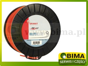 ŻYŁKA KOSY WERSJA 4-KĄTNA Ø3,3MM DŁ 109M PRO CUT