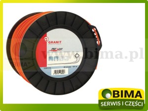 ŻYŁKA KOSY WERSJA 4-KĄTNA Ø3,3MM DŁ 181M PRO CUT