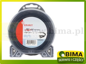 ŻYŁKA KOSY WERSJA SPIRALNA Ø2,4MM DŁ 15M PRO CUT