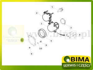 PODKŁADKA METALOWA LAMPY PRZEDNIEJ ORYGINAŁ REANULT CLAAS 7700075884