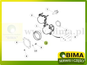 PIERŚCIEŃ USZCZELNIAJĄCY REFLEKTORA ORYGINAŁ REANULT CLAAS 7700069969