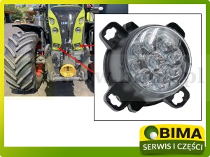 LAMPA ŚWIATŁA DROGOWEGO LED 31W 12/24V CLAAS FENDT MASSEY FERGUSON