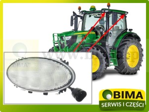 LAMPA ROBOCZA REFLEKTOR 8 LED W DACH JOHN DERE SERIA R CASE NA ZATRZASKI