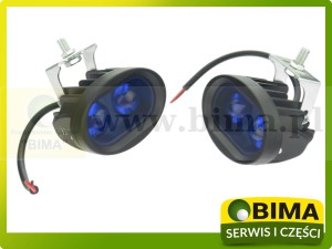 LAMPA LED BELKI OPRYSKIWACZA NIEBIESKA  - KOMPLET 2 SZTUKI HALOGENÓW WIDLAK WÓZEK WIDŁOWY ŚWIATŁO NIEBIESKIE