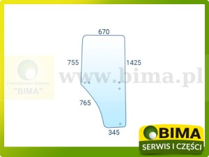 SZYBA DRZWI LEWA JOHN DEERE L169102