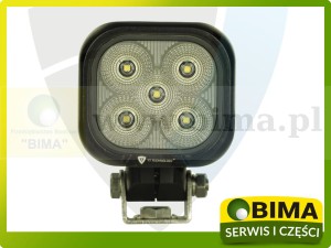 LAMPA ROBOCZA HALOGEN 5LED OSRAM 50W ROZPROSZONA 4000 LM KWADRATOWA