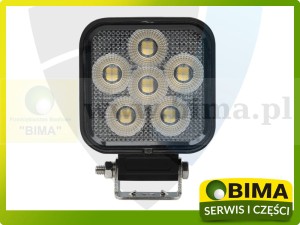 LAMPA ROBOCZA HALOGEN 24LED OSRAM 24W ROZPROSZONA 1920 LM KWADRATOWA